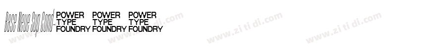 Base Neue Sup Cond字体转换